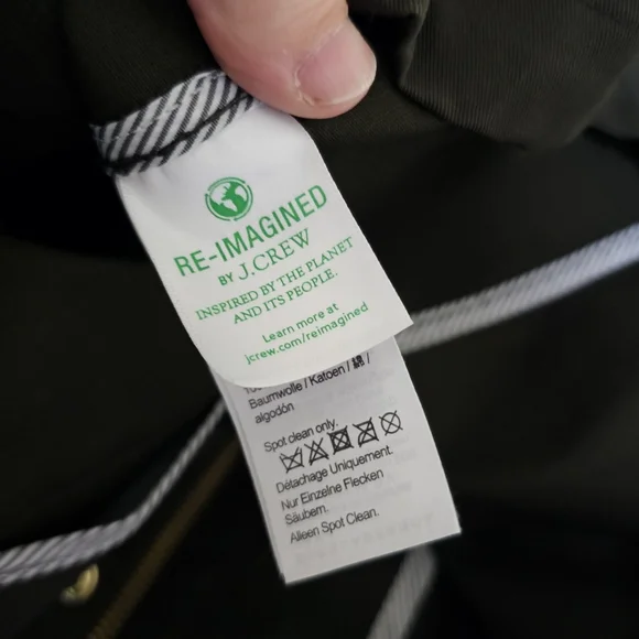 J.Crew Green Cropped Barn Field Jacket For Women Size Small - Picture 8 of 10